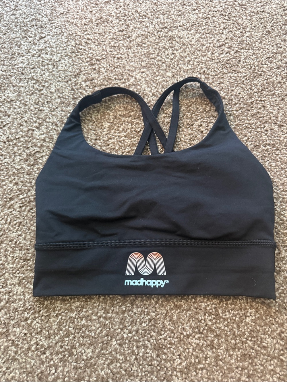 Madhappy Black lululemon sports bra size 4